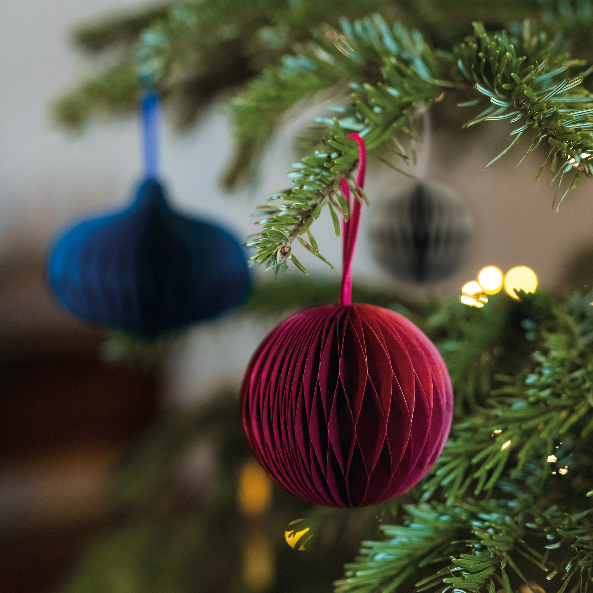 Tree decorations Christmas balls, set of 6