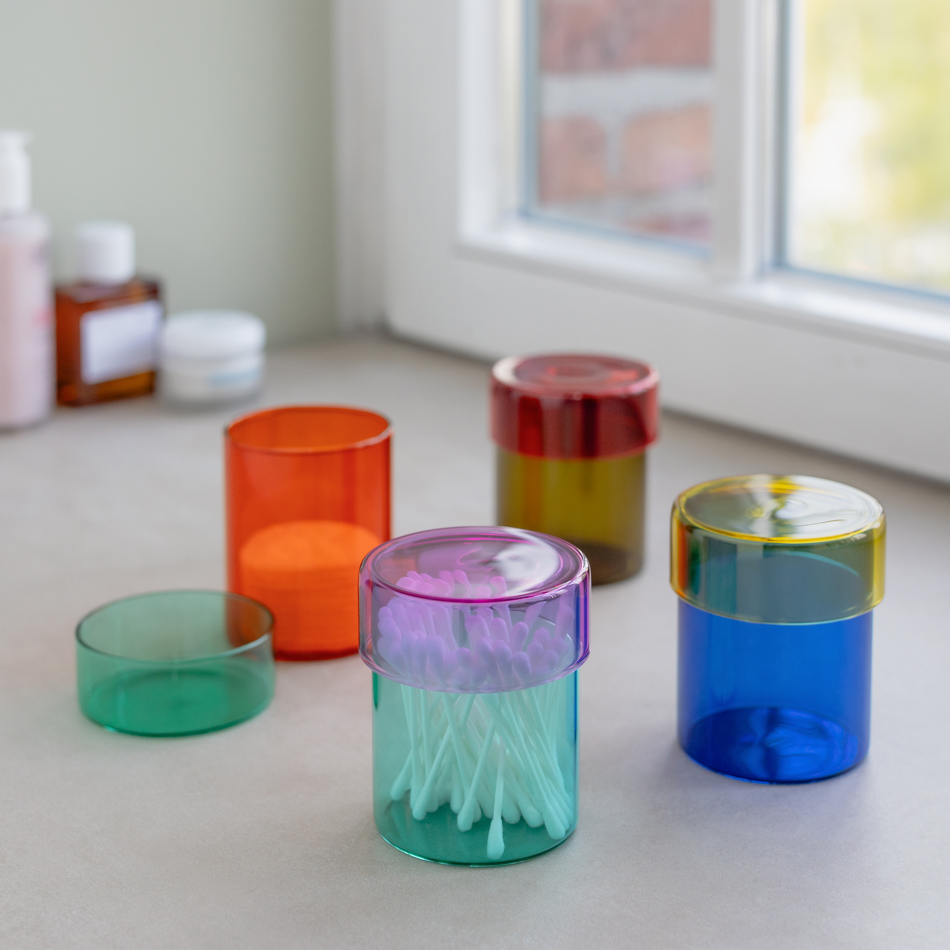 Glass jar set 'Cosima'
