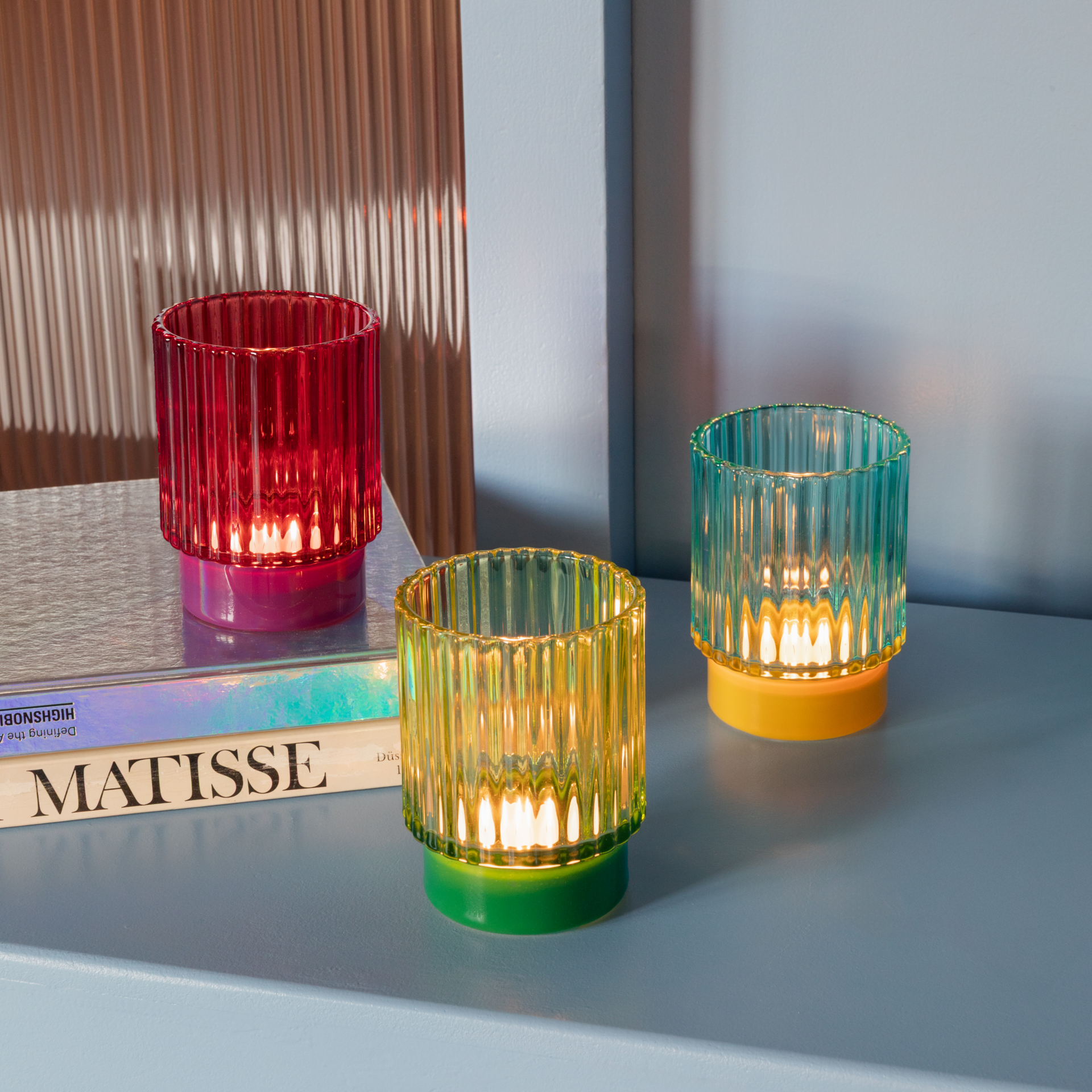 Teelichtglas Lumi lime