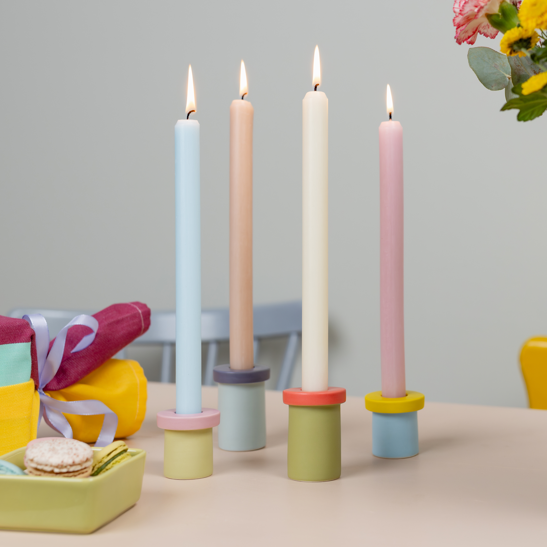 Candle Holder Set 'Pippo', set of 4