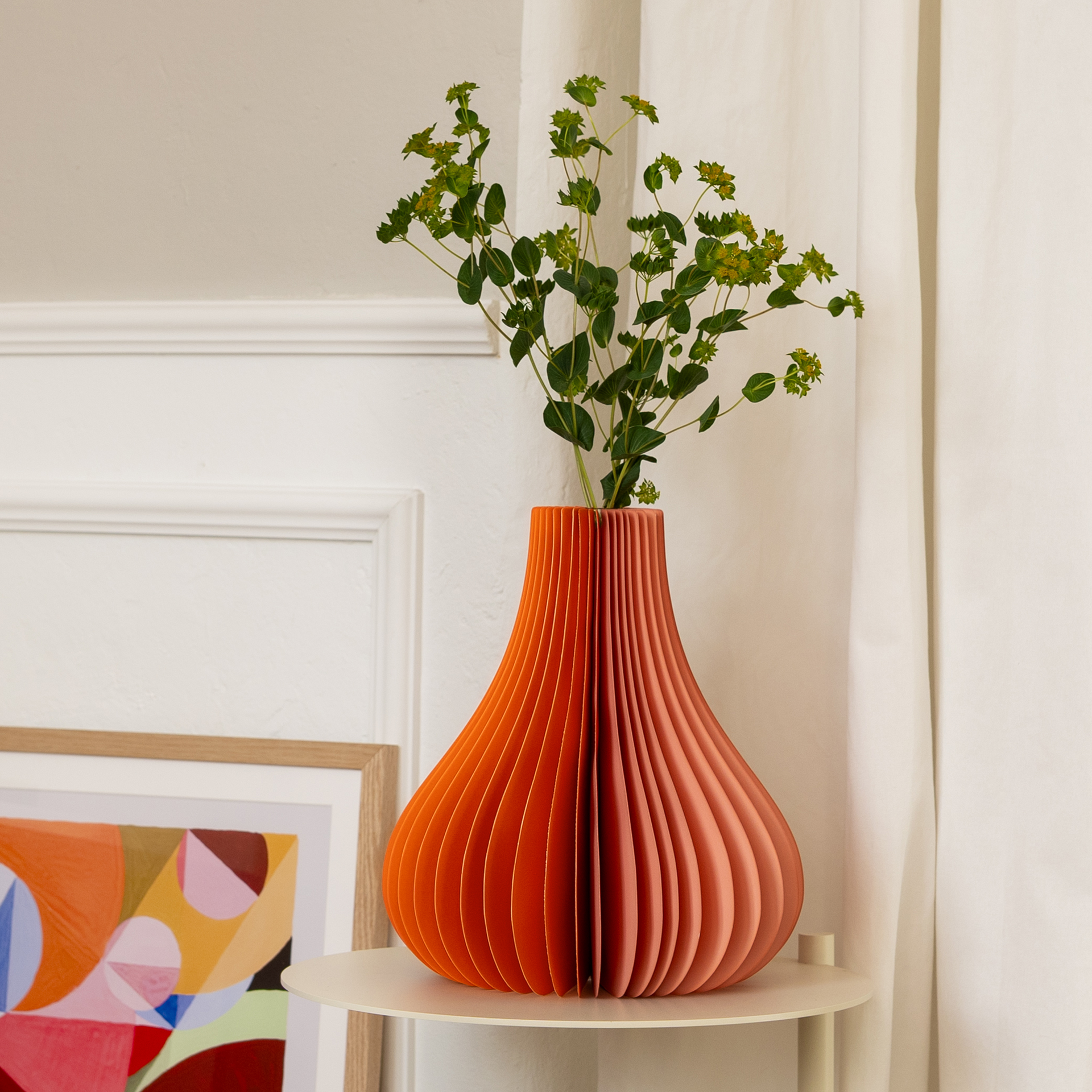 Papiervase 'Yuki' orange